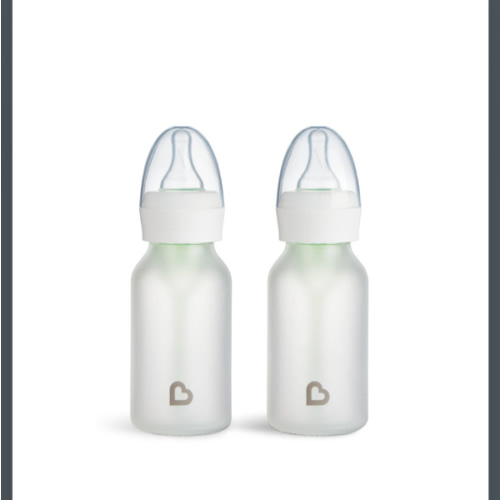 Bond™ Silicone Glass Bottle 4oz or 8oz, 2pk | Munchkin