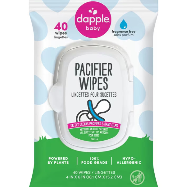 Pacifier Wipes, Fragrance Free - 40 Wipes