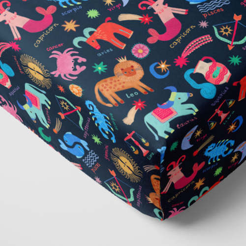 Star Signs Fitted Crib Sheet