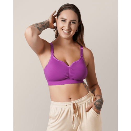 Tatum Seamless Maternity & Nursing Bralette | Orchid - Kindred Bravely