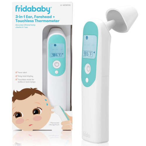 3-in-1 Ear, Forehead + Touchless Infrared Thermometer – Frida | The fuss stops here.