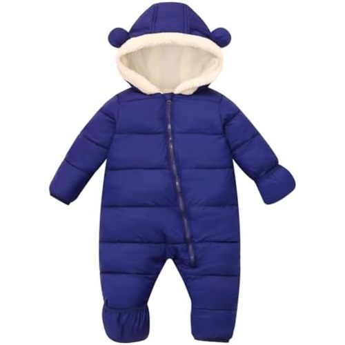 BFUSTYLE Baby Snowsuit 0-24 Months Winter Clothes Infant Boy Girl Puffer Jacket Newborn One Piece Coat with Hooded