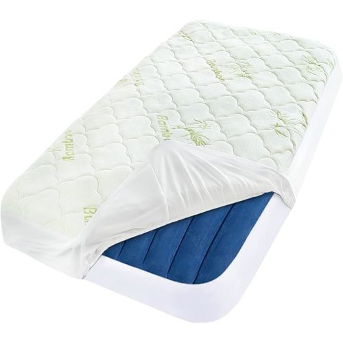 Toddler Travel Bed Cover, Kids Air Mattres Pad Sheet Viscose Made from Bamboo Mattress Protector Waterproof, Compatible with Hiccapop Inflatable Bed or EnerPlex Toddler Travel Bed