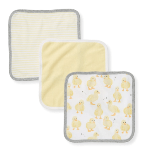 Little Ducks Organic Cotton Washcloths 3 Pack