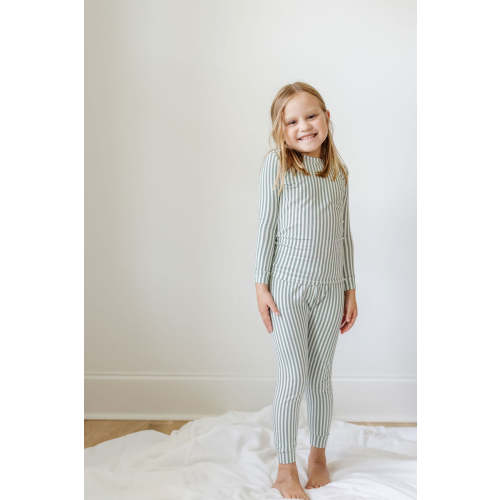 PJ Set in Ticking Pine - size 3-6M