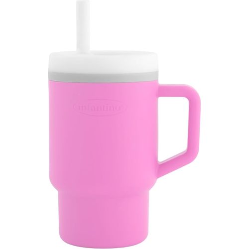 Infantino My 1st Tumbler – Adorable Miniature Tumbler with Leak-Resistant Straw and Toddler-Friendly Handle, Encourages Hydration, Easy to Clean, 9 fl. oz, Cotton Candy