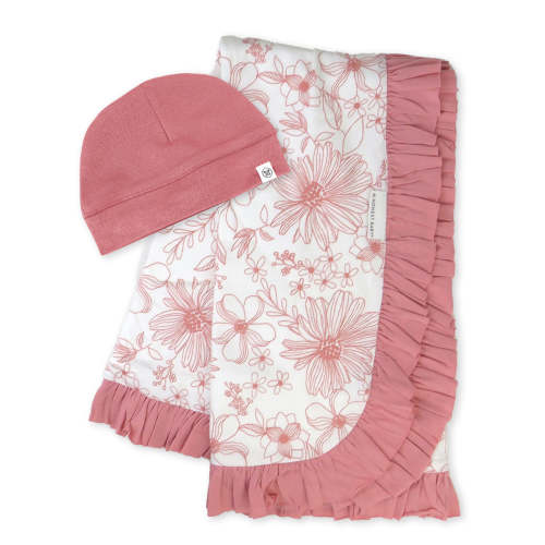 2-Piece Knit Stroller Blanket and Baby Hat | Honest Baby Clothing