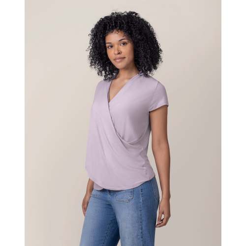 Bamboo Draped Nursing Top | Lavender Mist - Kindred Bravely