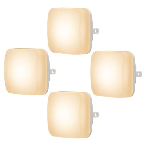 Energizer 4pk Square Glo Dot Light Sensing 3000K Nightlights White