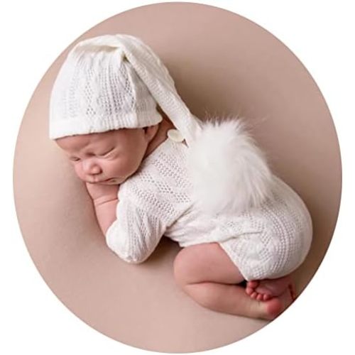 Newborn Photography Props Outfits Christmas Hat Leggings Infant Baby Boy Girl Photoshoot Costume