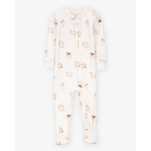 Baby Farm Animals Print PurelySoft Footie 1-Piece Pajamas - Ivory - Carter's | Carter's