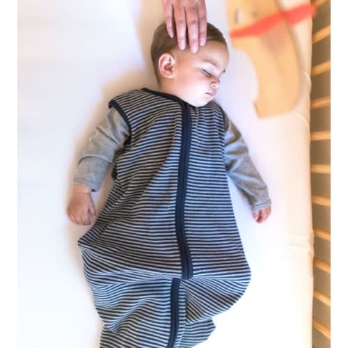 Classic Stripe Organic Beekeeper™ Wearable Baby Blanket - 0.5 TOG - Small