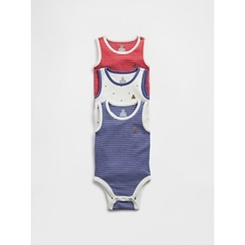Baby First Favorites TinyRib Tank Bodysuit (3-Pack) | Gap