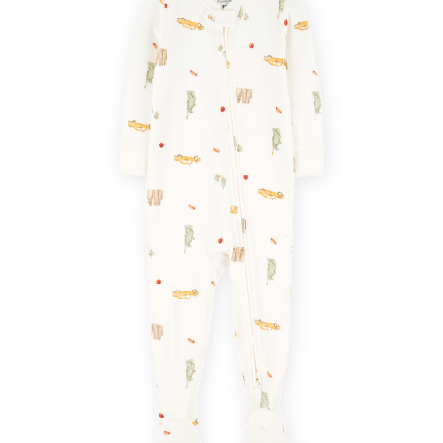 Ivory Baby New York City Print Footie 1-Piece PurelySoft Pyjamas - Ivory | Carter’s Oshkosh Canada