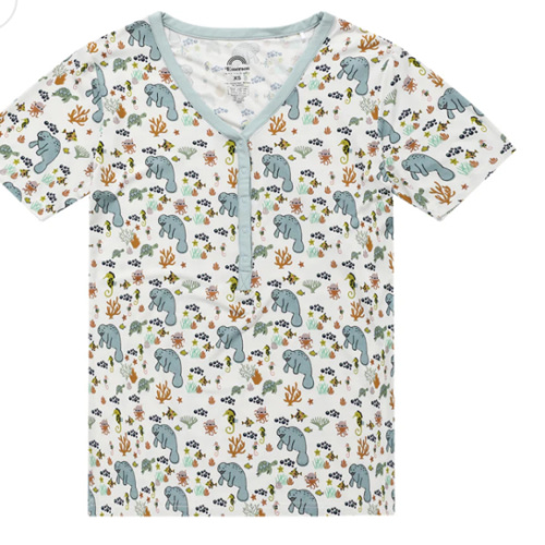 Manatee Womens Viscose Bamboo Pajama Top – Emerson and Friends