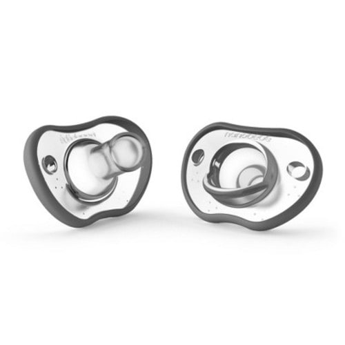 nanobebe Flexy Pacifier 0-3m - 2pk, Color: Gray