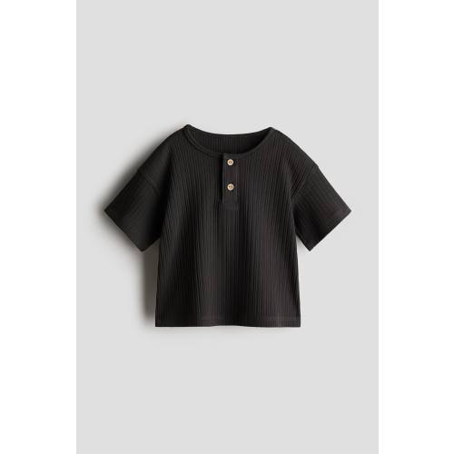RIBBED HENLEY SHIRT