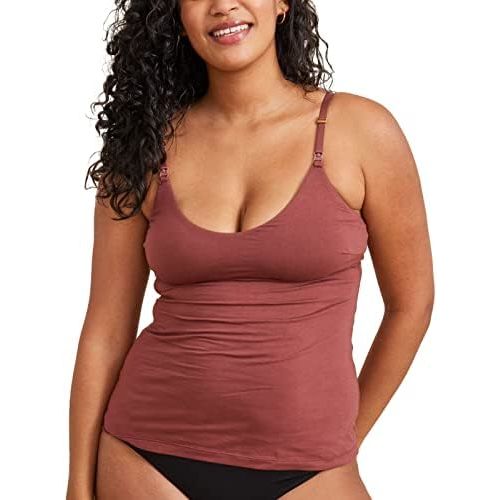 HATCH Collection | Breastfeeding and Nursing Tank | The Clip Down Nursing Tank Top Cami with Built in Bra Support S-XL
