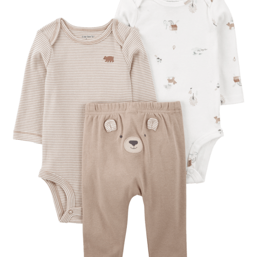 Multi Baby 3-Piece Bear Little Character Set | Carter’s Oshkosh Canada