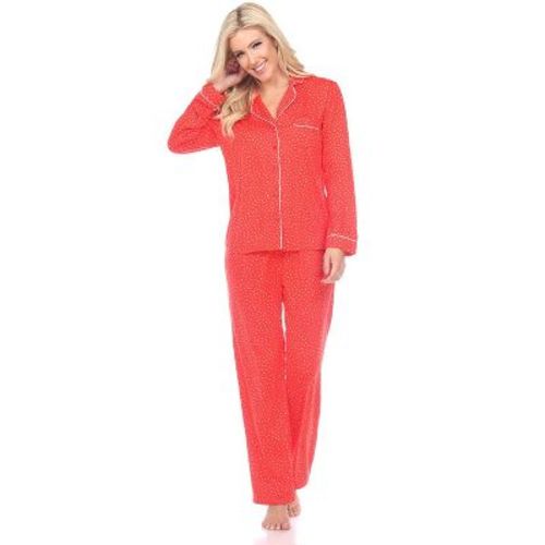 Women's Long Sleeve Pajama Set Pink X Large - White Mark
