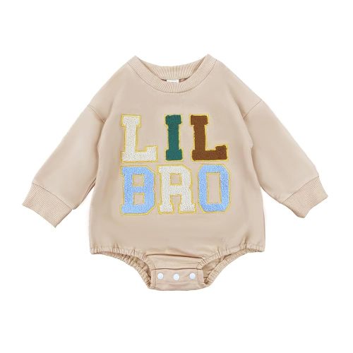 Twopumpkin Baby Toddler Girl Boy Sweatshirt/Romper Long Sleeve Sister Brother Matching Outfit Newborn Clothes