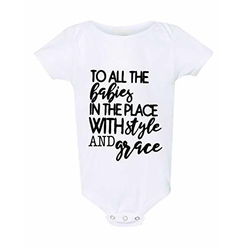 Freedomtees To All The Babies Funny Baby Gift Rap Lyrics Style and Grace Unisex Bodysuit shirt Gangster Baby