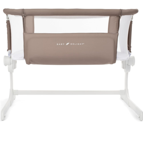 Baby Delight Beside Me Dreamer Bassinet | Bedside Sleeper & Baby Bassinet | 6-Position Height Adjustment | 100% GOTS Certified Organic Cotton Fabric | Organic Mocha
