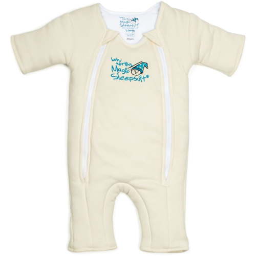 Baby Merlin's Magic Sleepsuit - Unisex Infant Night Sleeper - Cotton - Cream - 6-9 Months