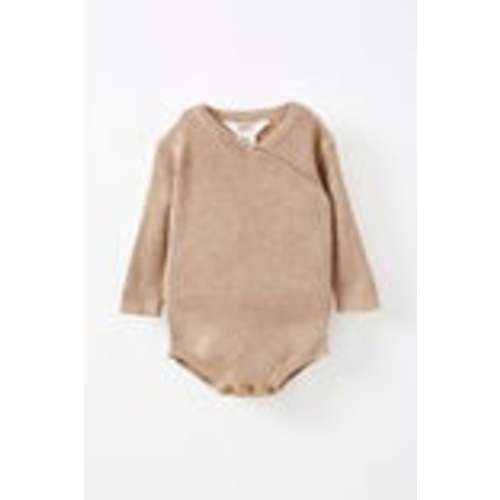 Organic Rib Knit Cross Over Tie Bubbysuit