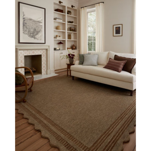 Chris Loves Julia x Loloi Chris Loves Julia x Loloi Scottie Mocha / Clay Area Rug | Wayfair
