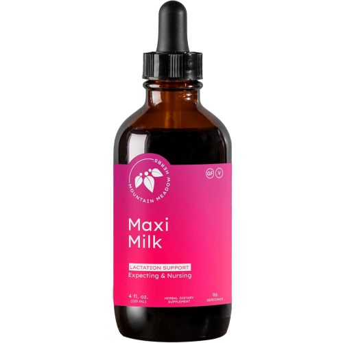 Mountain Meadow Herbs Maxi-Milk - 4 oz - All Natural Liquid Lactation Supplement to Increase Milk Supply for Breastfeeding Moms