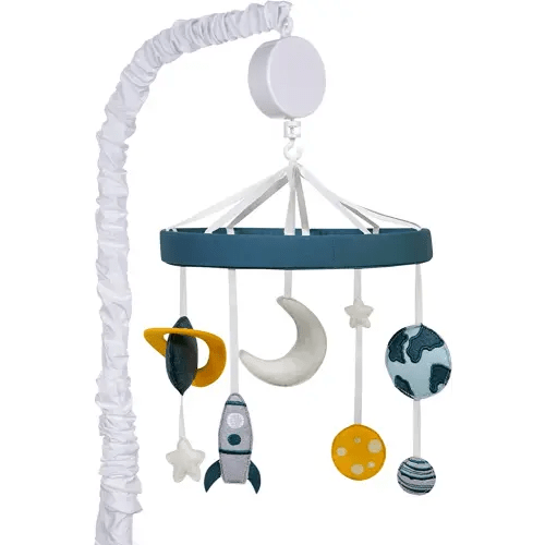 Trend Lab Galaxy Baby Crib Mobile with Music, Crib Mobile Arm Fits Standard Crib Rails