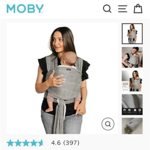 Classic Wrap Baby Carrier - Prairie Check