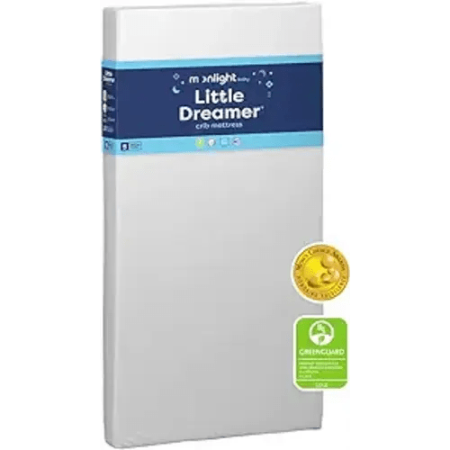 Moonlight Slumber Little Dreamer Crib Mattress - Dual-Sided, 2-Stage Baby and Toddler Mattress with Plush and Firm Layers and Waterproof Mattress Cover - 52"x 28"x 5"