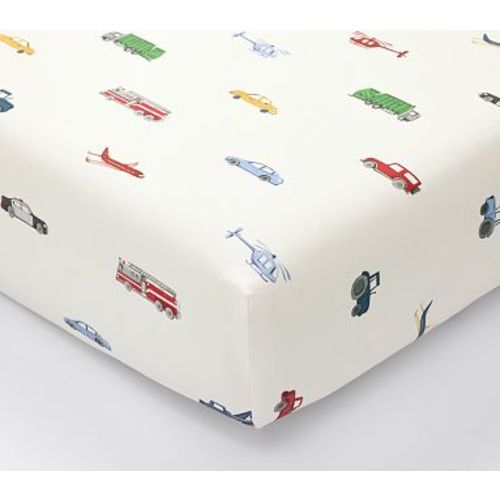 Organic Trace Transportation Crib Sheet , Multi