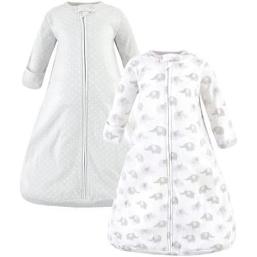 Hudson Baby Unisex BabyCotton Long-Sleeve Wearable Sleeping Bag, Sack, Blanket