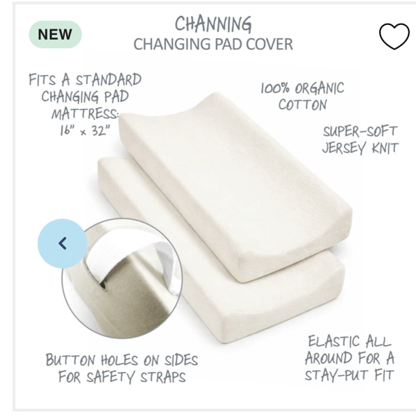 CHANNING 2-Pack Changing Pad Cover – Butterblu