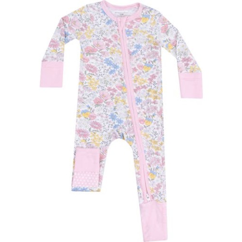Print Convertible Zip Romper, 0-3M