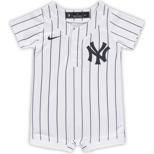 Baby Newborn & Infant Nike White New York Yankees Official Jersey Romper, 0-3M, White