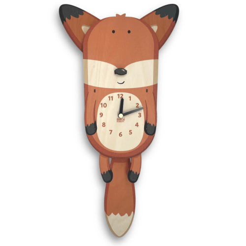 Hunter the Fox Pendulum Clock