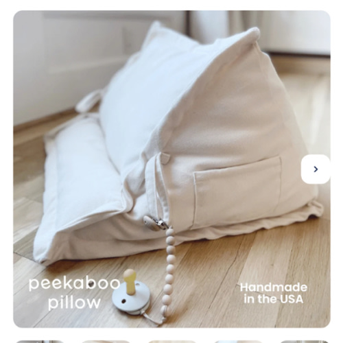 Peekaboo Pillow™ Official Site - Organic Infant Lap Pillow