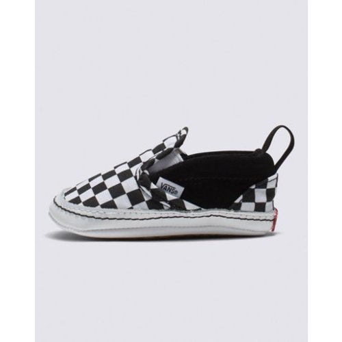 Infant Slip-On V Checkerboard Crib Shoe