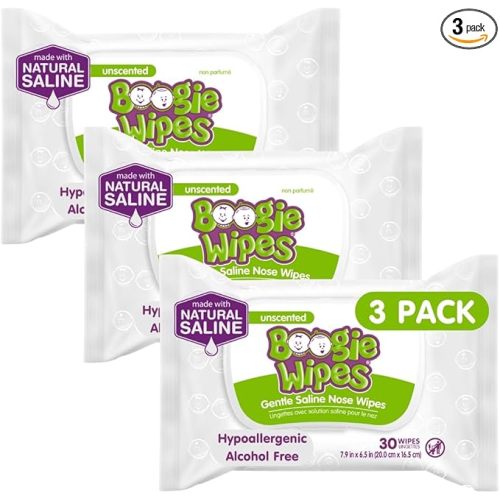Eleeo Unscented Alcohol-Free Boogie Wipes with Aloe - 30 Count (3 Pack)