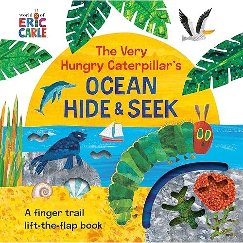 The Very Hungry Caterpillar's Ocean Hide & Seek: A Finger Trail Lift-the-Flap Book Board book – Lift the flap, May 9, 2023