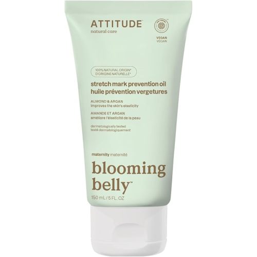 Amazon.com : ATTITUDE Pregnancy Stretch Mark Prevention Oil, 5 Fl Oz | EWG Verified, Dermatologically Tested, Plant and Mineral-Based, Vegan Maternity Products, Argan Oil : Beauty & Personal Care