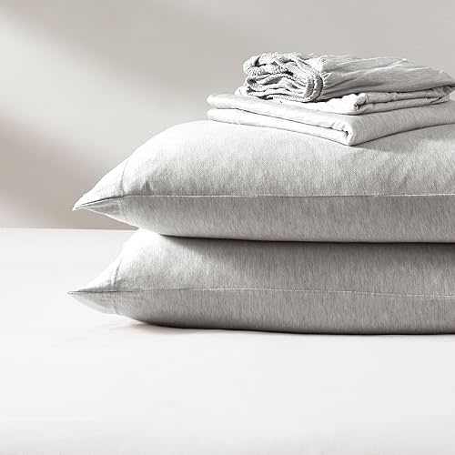 Bed Bath & Beyond Pure Beech Tencel Modal Jersey Knit Sheet Set Heather Grey - Full