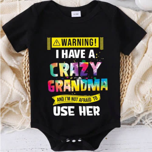 Crazy grandma onsie