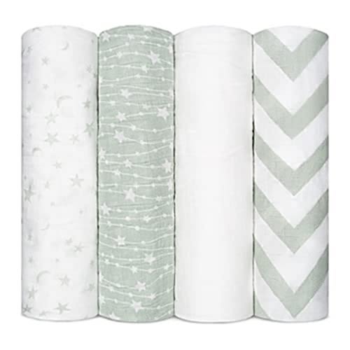 Muslin Swaddle Blankets Neutral Receiving Blanket Swaddling, Wrap for Boys and Girls, Baby Essentials, Registry & Gift by Comfy Cubs (Sage)Muslin Swaddle Blankets Neutral Receiving Blanket Swaddling, Wrap for Boys and Girls, Baby Essentials, Registry & Gi