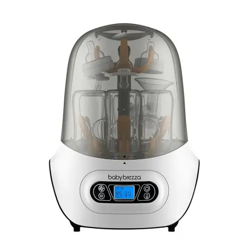 Baby Brezza Baby Bottle Sterilizer and Dryer Machine – Electric Steam Sterilization - Universal Fit - Pacifiers, Glass, Plastic, and Newborn Feeding Bottles