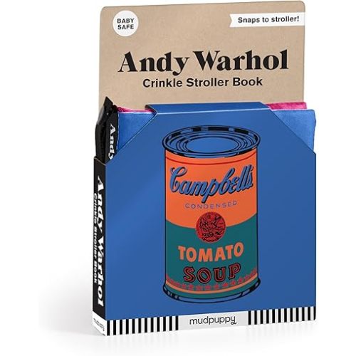 Andy Warhol – Iconic Early Development Crinkle Fabric Stroller Book for Toddlers and Babies Novelty Book – March 14, 2023